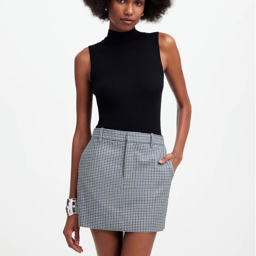 Madewell Suiting Mini Skirt Size 10